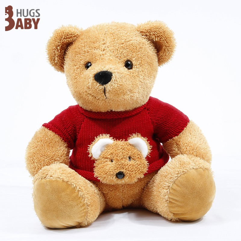 抱抱宝贝毛绒玩具--坐式毛衣熊