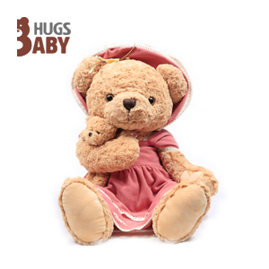 抱抱宝贝：母子泰迪熊